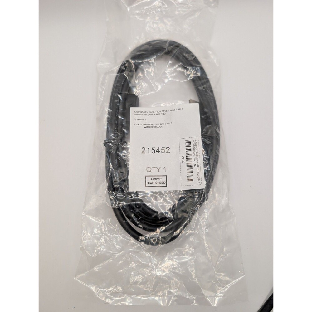 Dish High Speed HDMI Cable 5ft or 1.8M Long Brand New Sealed Package